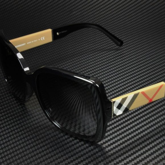 New Burberry Black Gradient Women's 58mm Sunglasses - Picture 1 of 5
